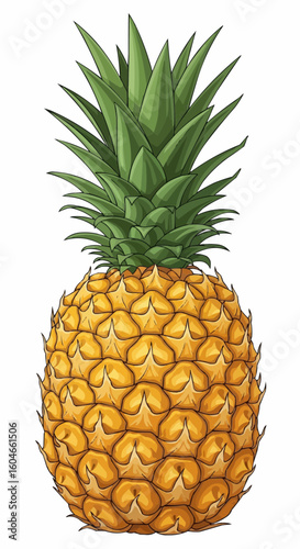 pineapple isolated on white