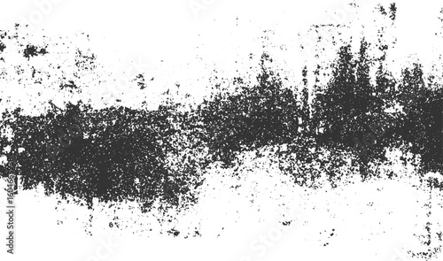 Rough black and white texture vector. Distressed overlay. textured effect. Texture of scratches, cracks, dust, chips, scuffs. Vector Illustration, isolated on transparent background.