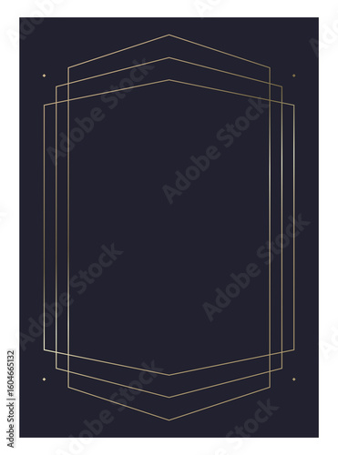 Luxury golden vector invitation card template 