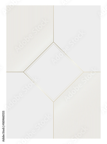 Luxury golden vector invitation card template 