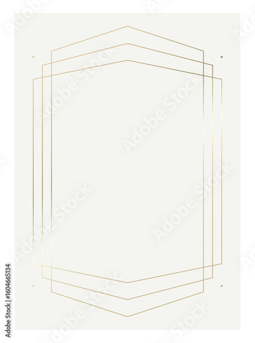Luxury golden vector invitation card template 