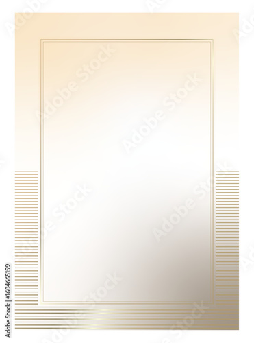 Luxury golden vector invitation card template 