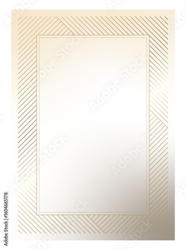 Luxury golden vector invitation card template 