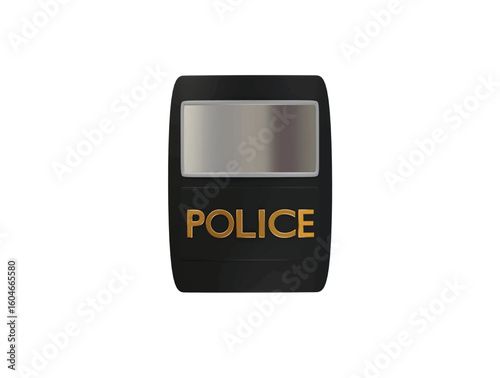 bulletproof shield icon 3d illustration render