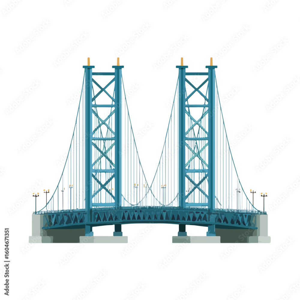 Fototapeta premium bridge isolated