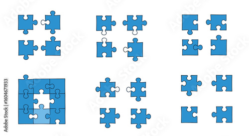 Conceptualizing and assembling interlocking pieces for a comprehensive project completion strategy