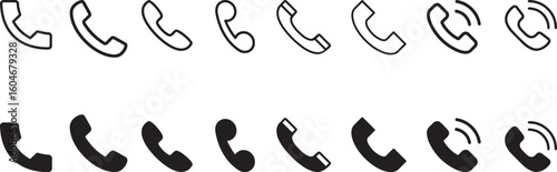 telephone, retro landline phone, red vintage call symbol isolated on white background Smart phone of new generation. Touch screen. World technology