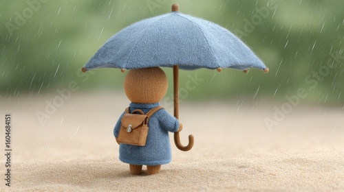 Family protection under a large umbrella home and business insurance concept teamwork metaphor in a secure environment
