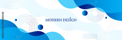 abstract fluid banner background with blue color. vector illustration eps10