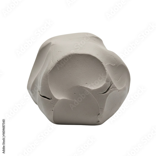 Картината върху платно Ball of grey modeling clay for sculpting