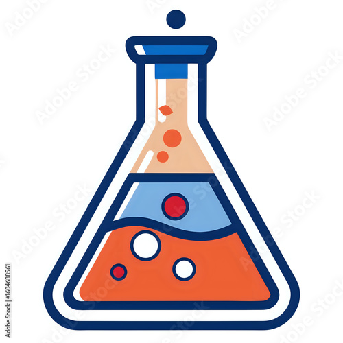 vector illustration test tubes white background
