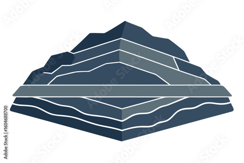 old slate quarry texture thin layered stone
