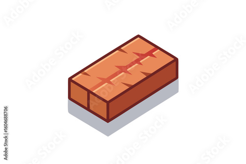 icon single brick visibly chipped corner