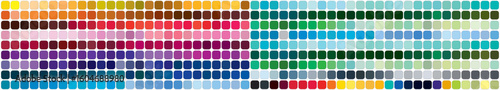 Color Swatch book Template Chart for your design. Color Palette CMYK,RGB. Print Test Page. Pantone Color chart, palette. Color Codes. Pantone. Vector illistration