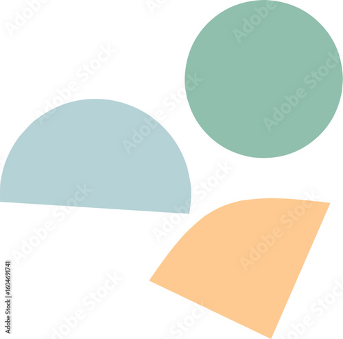 Seamless pastel geometric shape pattern