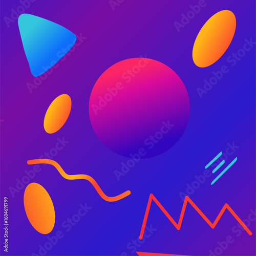 Colorful Energy in Abstract Form