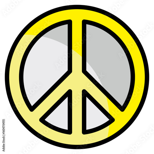 Peace Symbol  Icon Element For Design