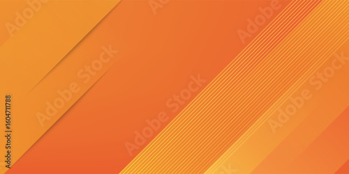minimal orange background vector. abstract yellow and orange warm tone background with simple lines. for posters, banners, and landing page concept images.