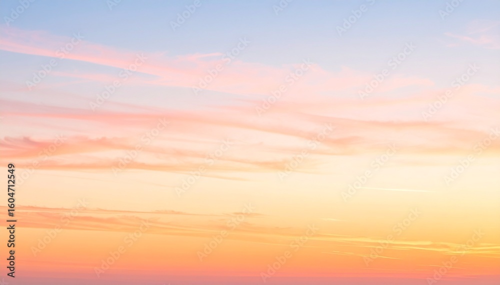 Obraz premium Pastel Sky Over Calm Sea