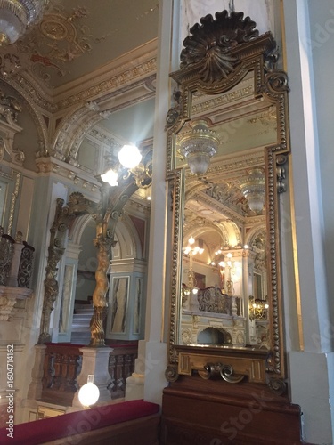 Photography Budapest, Hungary - July 27, 2017: New York Cafe in the New York Palace building on the Grand Boulevard in Budapest and the five-star Anantara Hotel