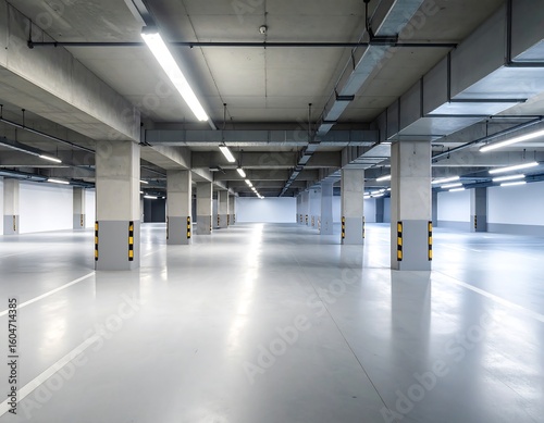 Empty underground parking garage (2)