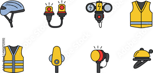 Pixel Art Safety Equipment Icons