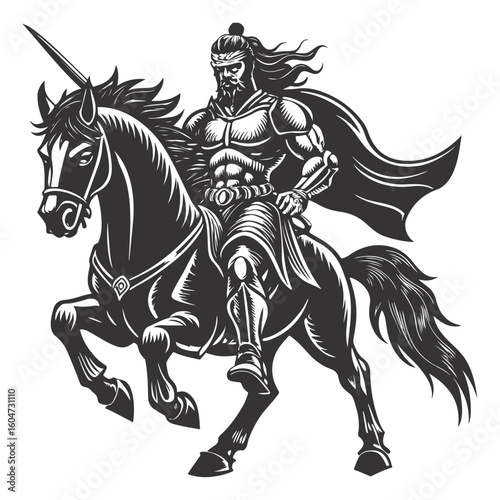 Wallpaper Mural a fierce islamic man warrior riding a horse Torontodigital.ca