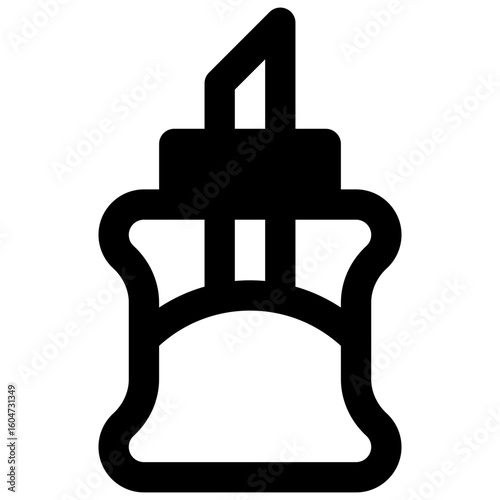 Sugar Outlined stroke vector icon with black-filled details.