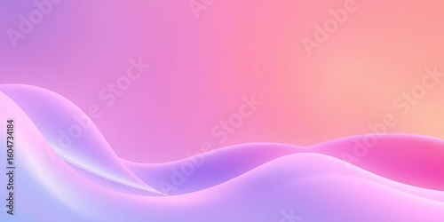 Soft, pastel wave gradients in pink, orange, and blue create a calming, abstract background,  background,  light