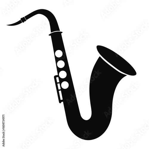 saxophone vector silhouette 