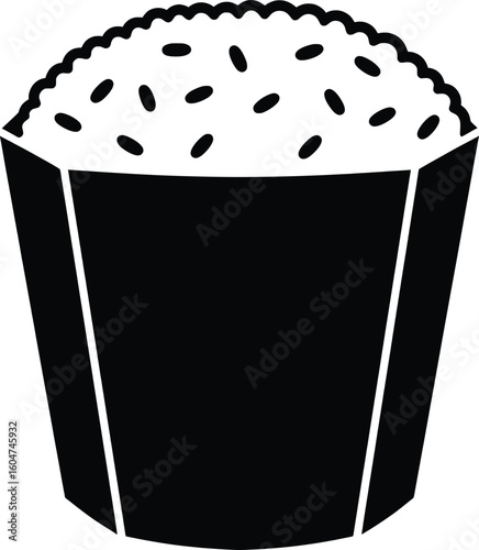 Takeout Container in Silhouette
