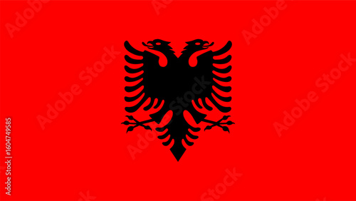 Symbol of national pride and identity through a Albania flag design