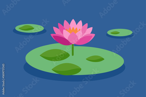pink water lily