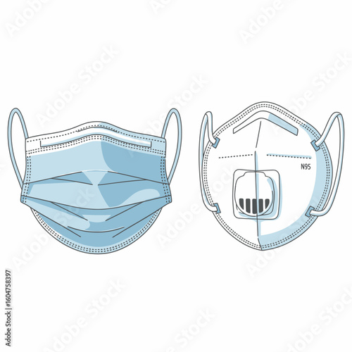 vector illustration of a mask