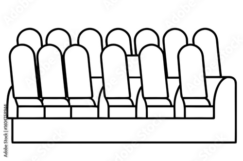  Empty Auditorium Seating Coloring Page - Printable Public Seats