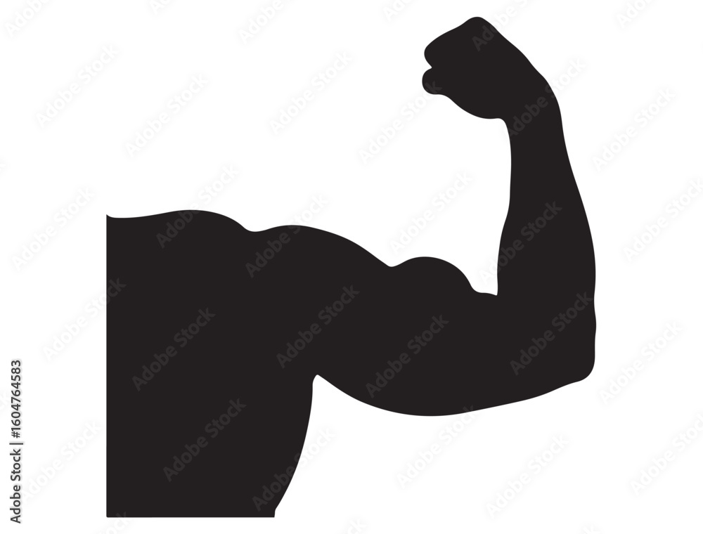 Obraz premium ARM MUSCLE SILHOUETTE