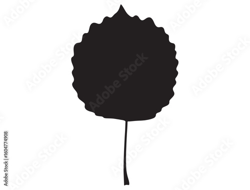 ASPEN LEAF SILHOUETTE
