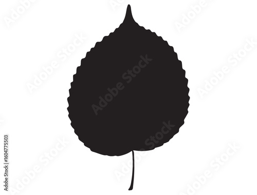 ASPEN LEAF SILHOUETTE