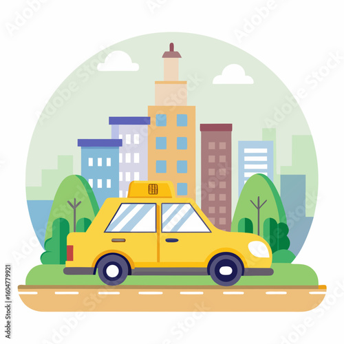 taxi in the city