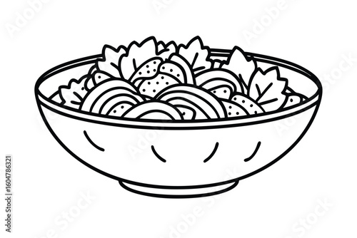 Rainbow Veggie Salad With Crunchy Texture
