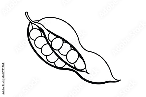 Edamame In Pod Clean White Background