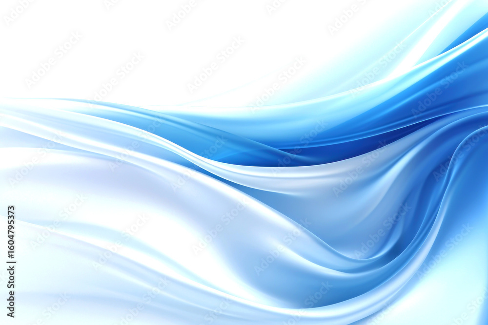 Fototapeta premium PNG Flowing blue fabric backgrounds abstract white.