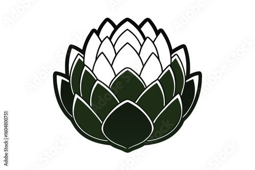 Artichoke Green With Layers Vector Style No Text