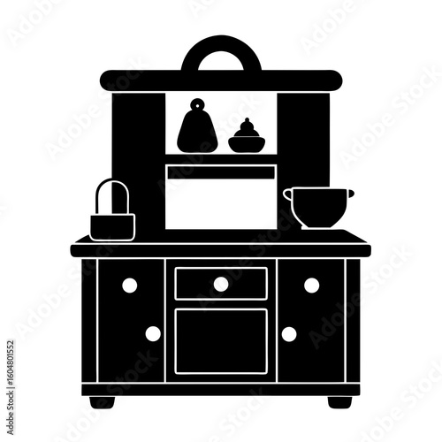 set of kitchen furniture