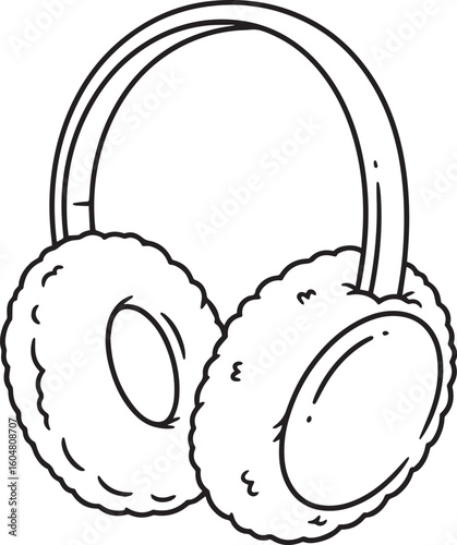 Fluffy ear coverings with headband earmuffs winter accessory