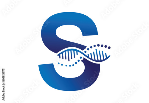 creative logo icon DNA latter S