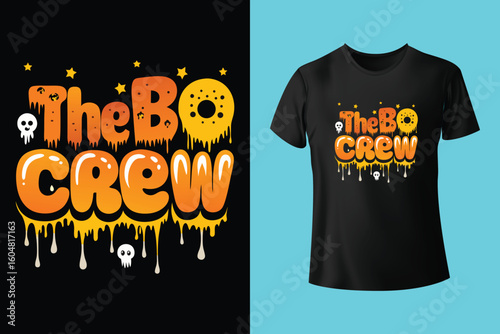 The boo squad - Happy Halloween t-shirt design template
