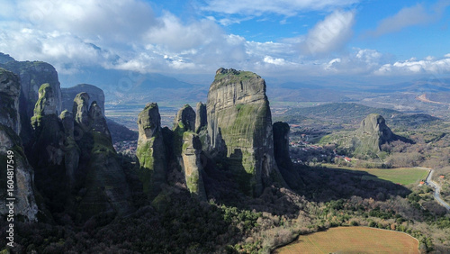 Meteora is a rocky region w...