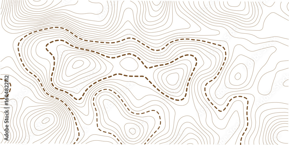 Fototapeta premium Contour Topographic World Map Vector Illustration Future Cartography Backdrop Vector Illustration