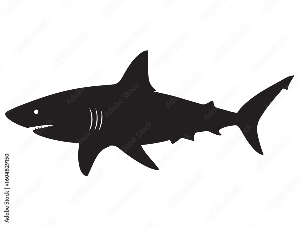 Fototapeta premium SHARK SILHOUETT